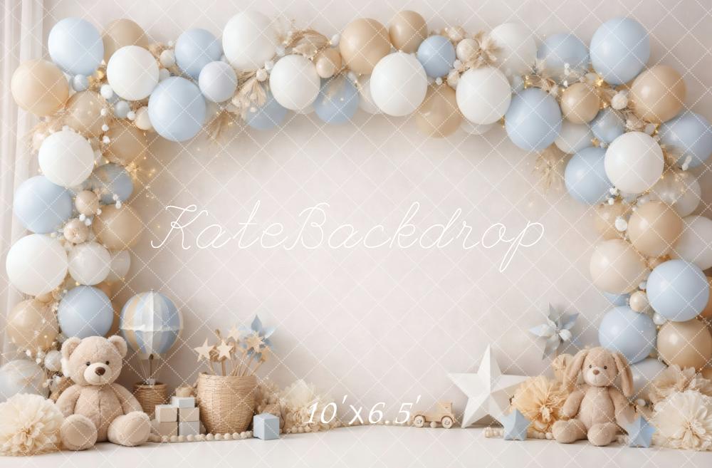 Kate Balloon Arch Teddy Bear Beige Backdrop Designed by Vertigo Productions - Image 4