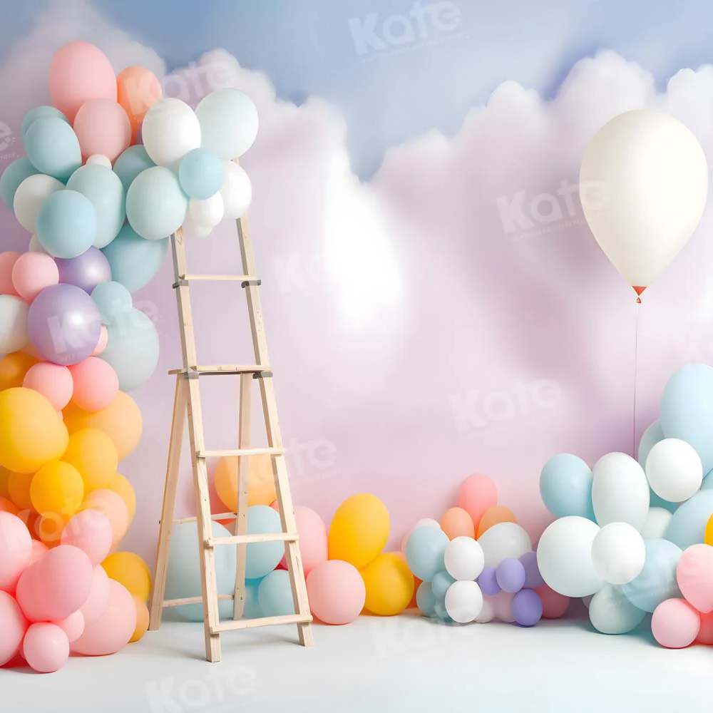 Kate Balloon Birthday Cloud Backdrop Designed by Chain Photography - Image 4