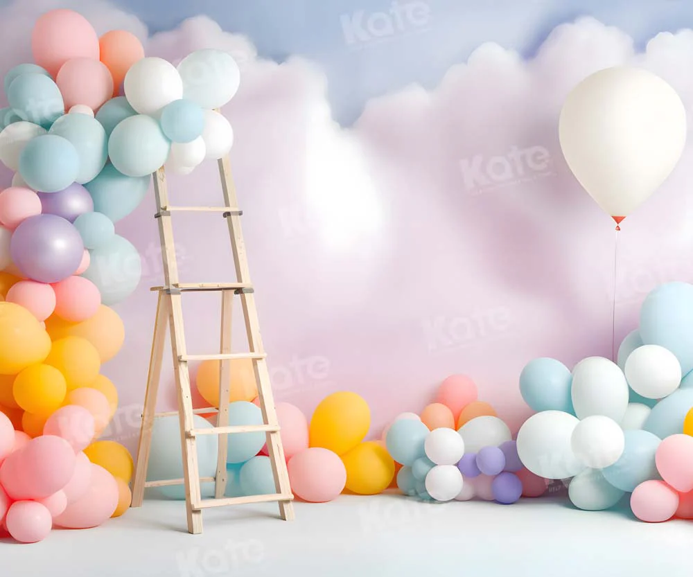 Kate Balloon Birthday Cloud Backdrop Designed by Chain Photography - Image 6