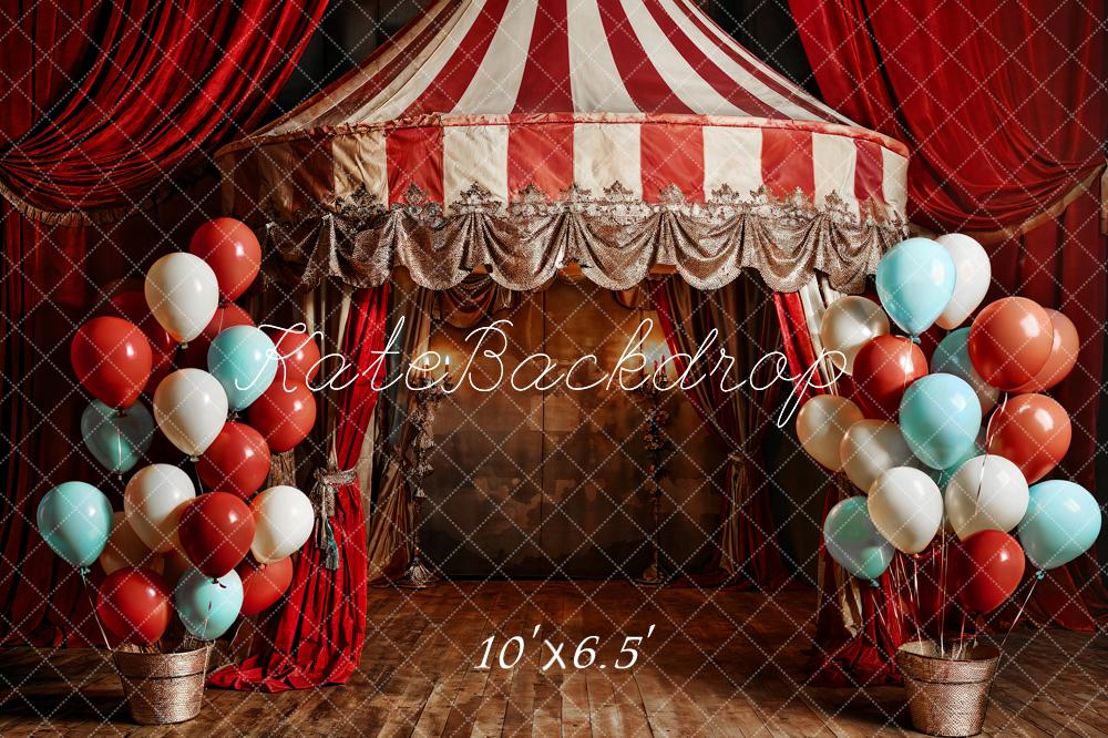 Kate Balloon Red Stage Backdrop Designed by Emetselch - Image 4