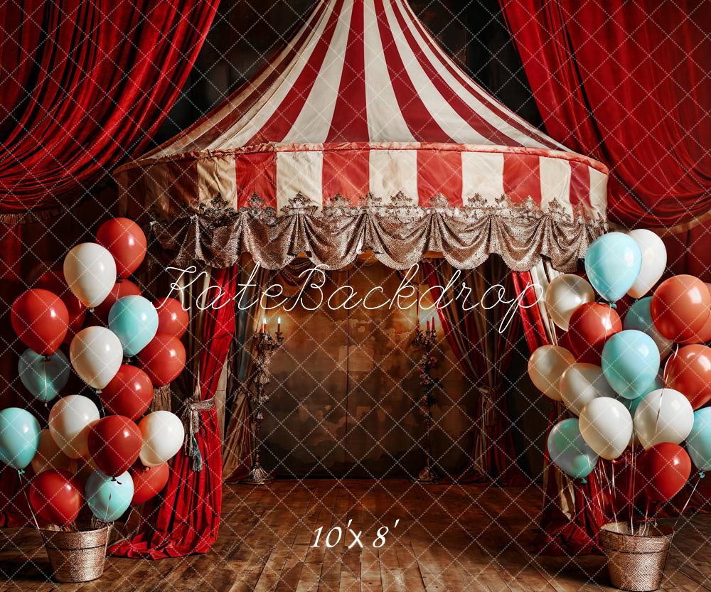 Kate Balloon Red Stage Backdrop Designed by Emetselch - Image 5