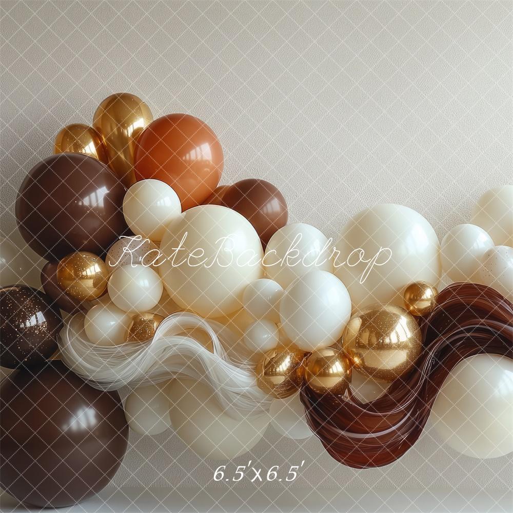 Kate Balloon Wave Brown Backdrop Designed by Mini MakeBelieve - Image 2