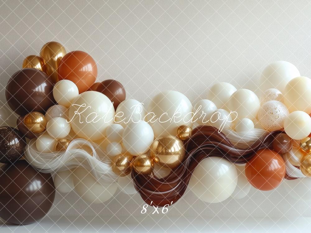 Kate Balloon Wave Brown Backdrop Designed by Mini MakeBelieve - Image 3