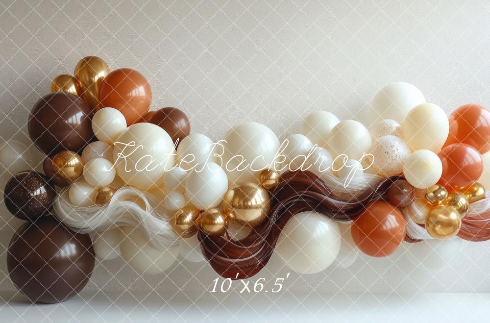 Kate Balloon Wave Brown Backdrop Designed by Mini MakeBelieve - Image 4