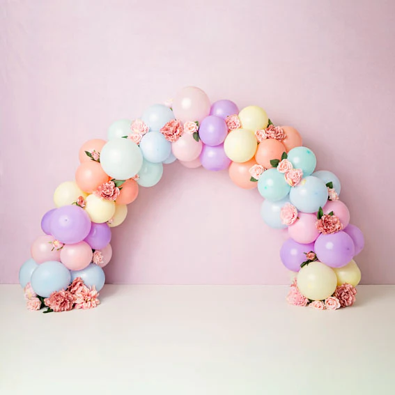 Kate Balloons Rainbow Birthday Backdrop Designed by Kerry Anderson - Image 4