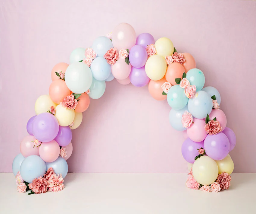 Kate Balloons Rainbow Birthday Backdrop Designed by Kerry Anderson - Image 5