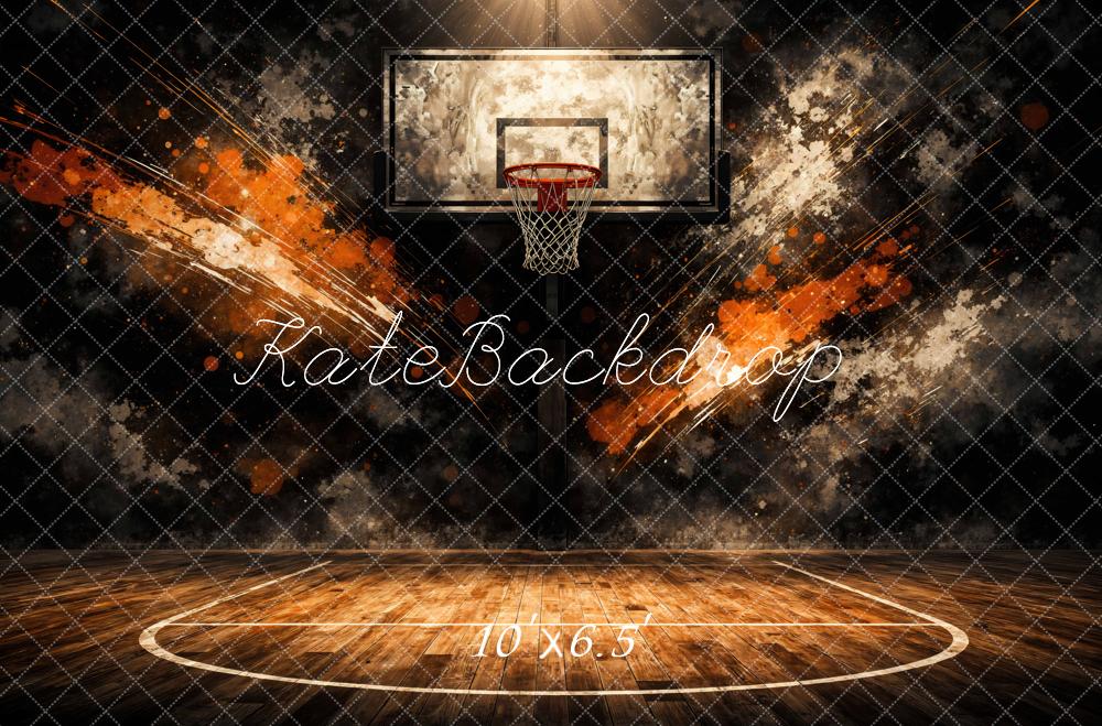 Kate Sport Basketball Court Hoop Abstract Backdrop Designed by Mini MakeBelieve - Image 4