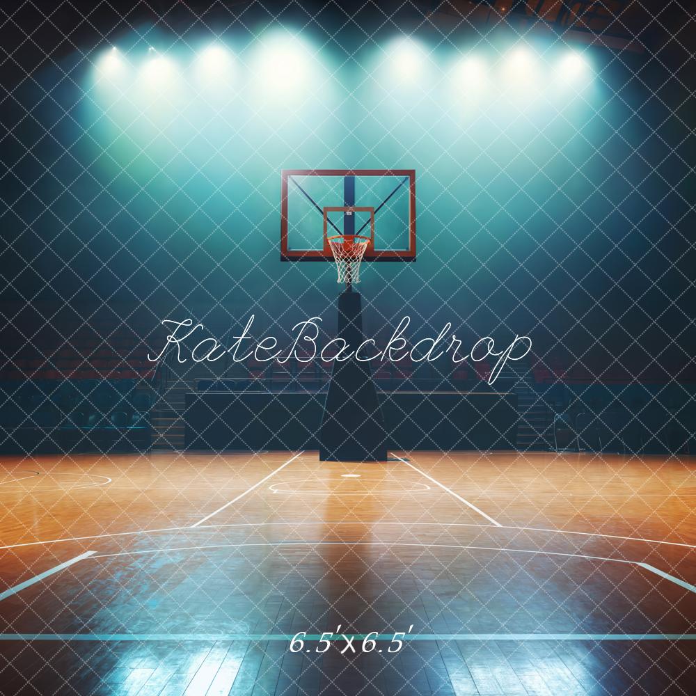 Kate Basketball Court Spotlight Backdrop Designed by Chain Photography - Image 2