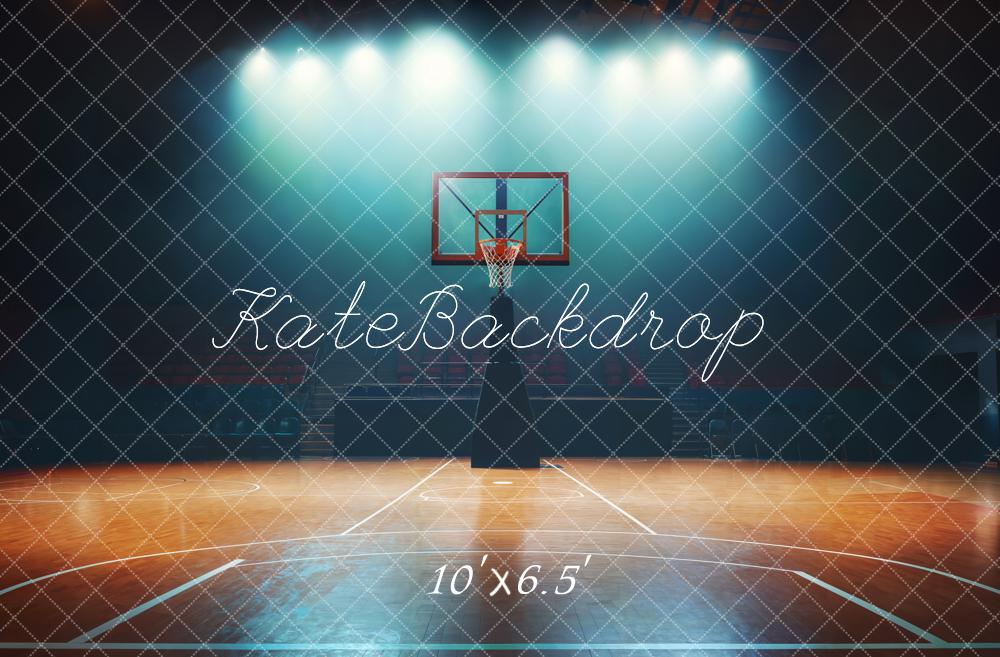 Kate Basketball Court Spotlight Backdrop Designed by Chain Photography - Image 4