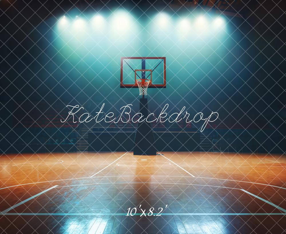 Kate Basketball Court Spotlight Backdrop Designed by Chain Photography - Image 5