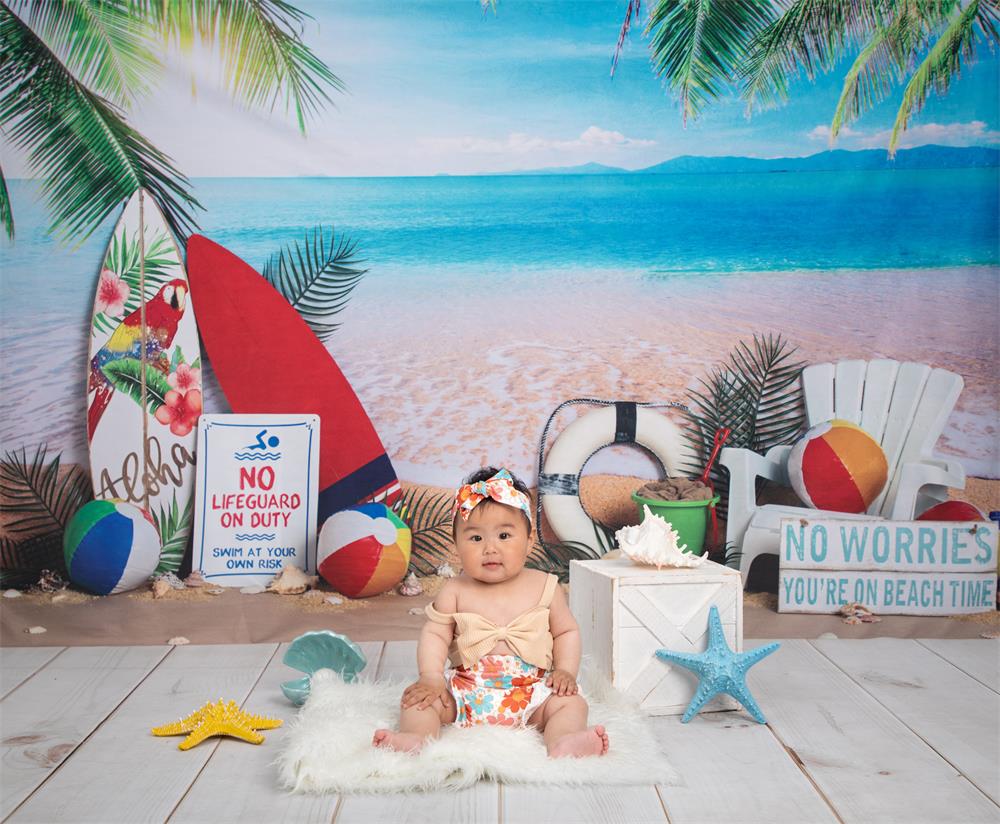 Kate Beach Day Sea Summer Backdrop for Photography Designed by Megan Leigh Photography - Image 6