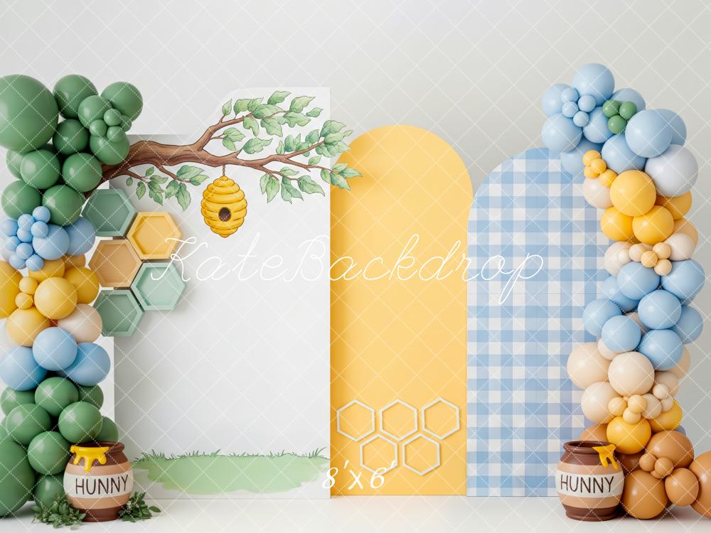 Kate Bee Hive Branch Balloons Honeycomb Backdrop Designed by Patty Robert - Image 3
