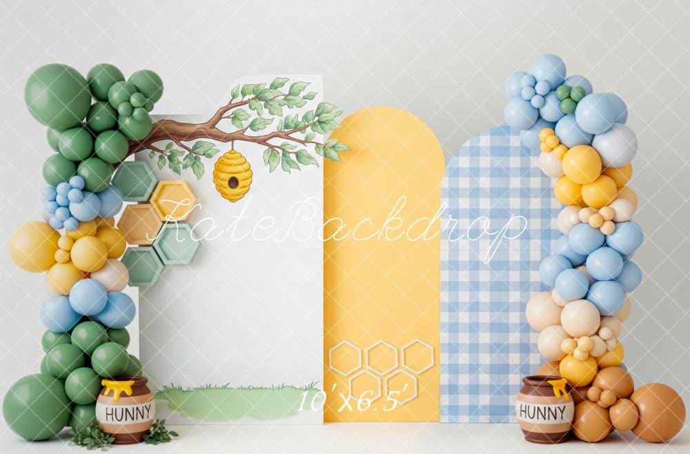 Kate Bee Hive Branch Balloons Honeycomb Backdrop Designed by Patty Robert - Image 4
