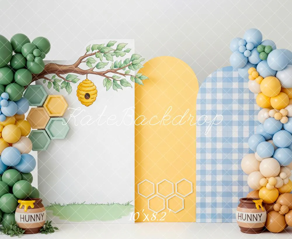 Kate Bee Hive Branch Balloons Honeycomb Backdrop Designed by Patty Robert - Image 6