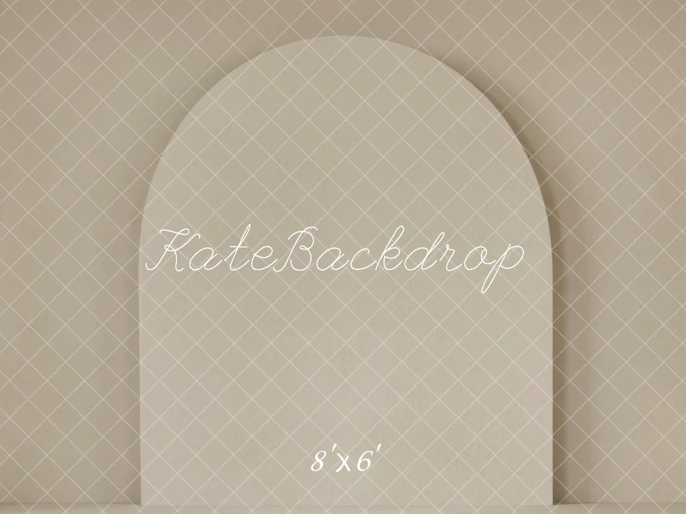 Kate Beige Arch Retro Wall Diamond Pattern Backdrop Designed by Emetselch - Image 3