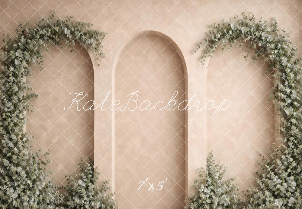 Kate Beige Arched Wall Backdrop Designed by Vertigo Productions