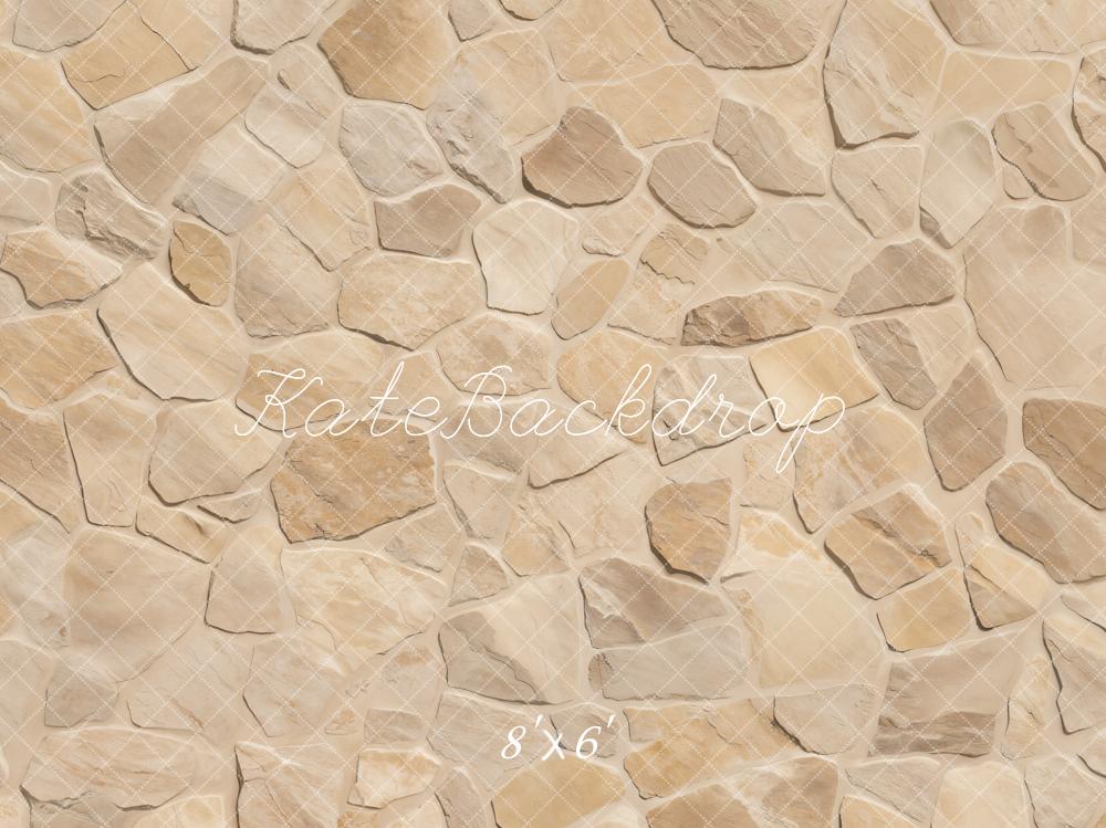 Kate Beige Stone Texture Floor Backdrop Designed by Emetselch - Image 3