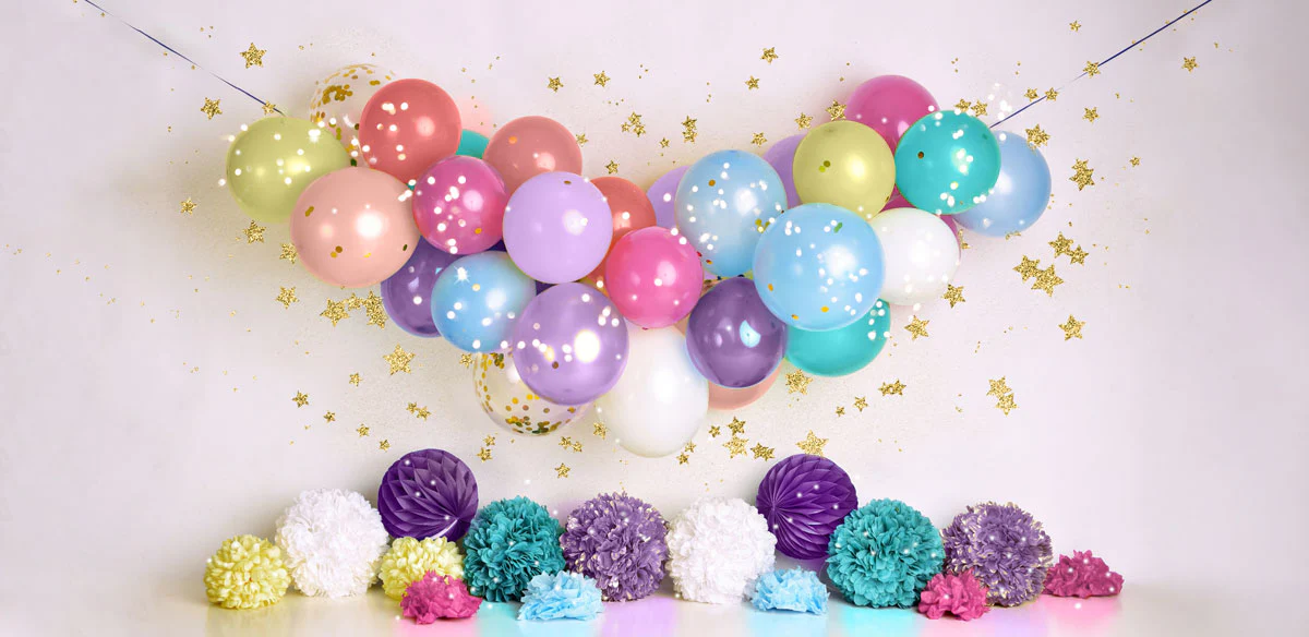 Kate Birthday Balloons and Stars Backdrop Designed By Mandy Ringe Photography - Image 10