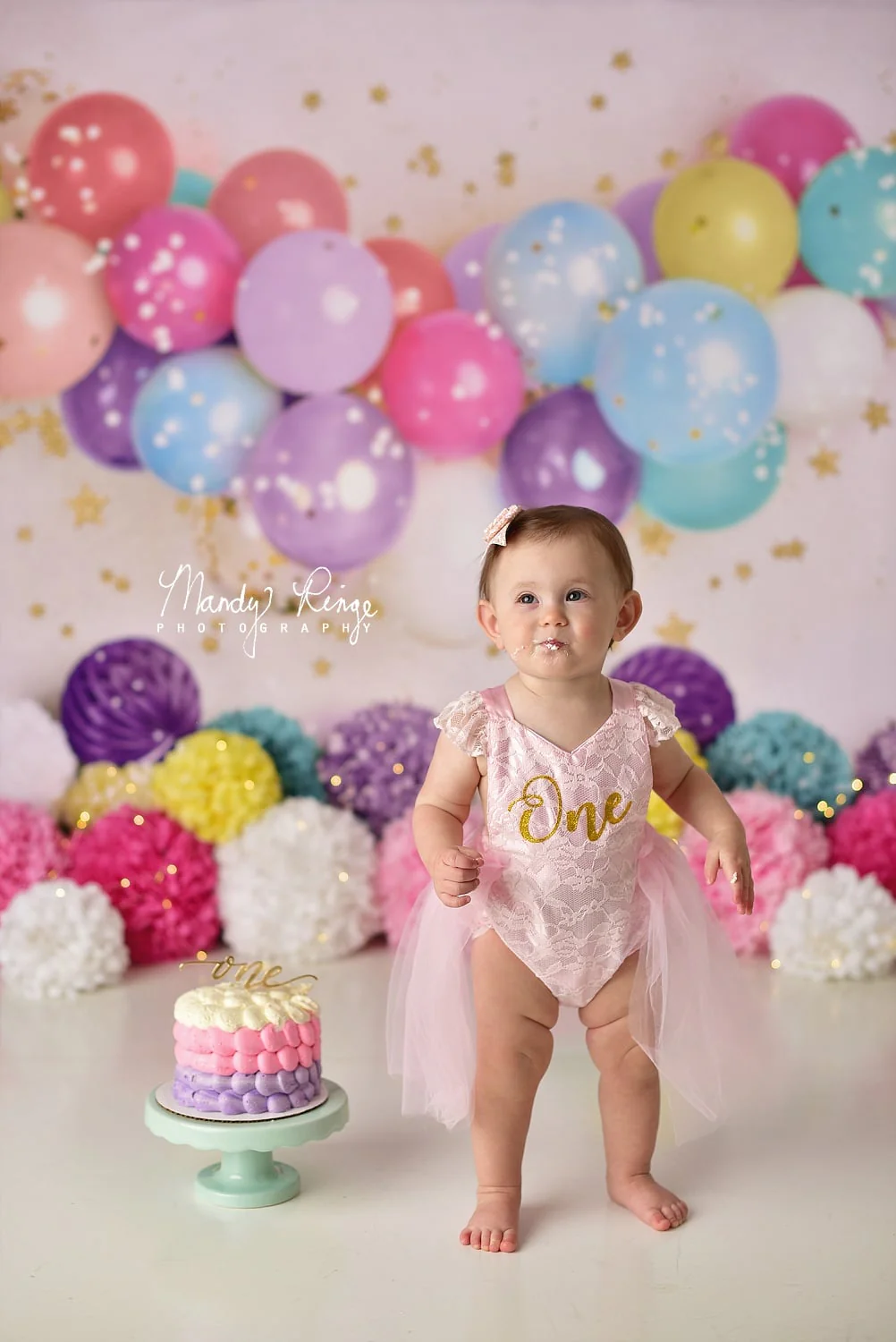 Kate Birthday Balloons and Stars Backdrop Designed By Mandy Ringe Photography - Image 5