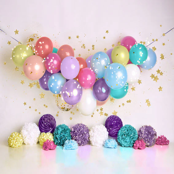 Kate Birthday Balloons and Stars Backdrop Designed By Mandy Ringe Photography - Image 8