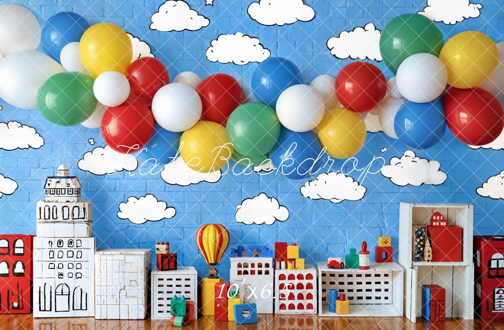Kate Birthday Balloons Toys Kids Backdrop Designed by Emetselch - Image 4