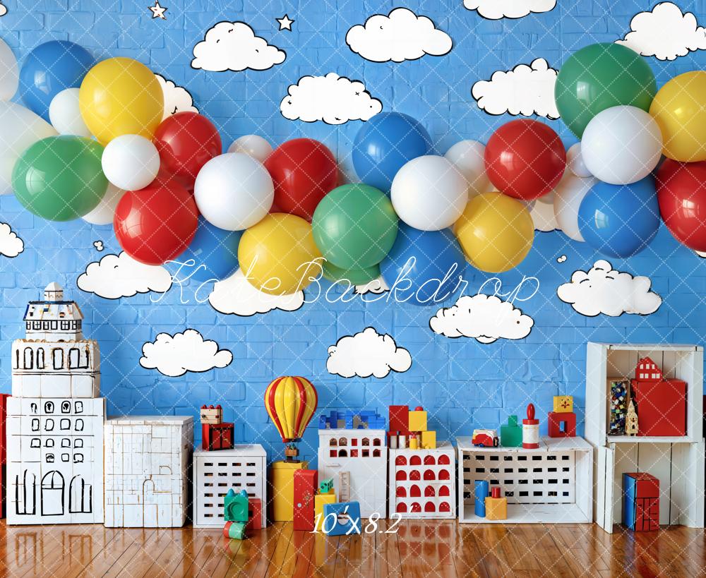 Kate Birthday Balloons Toys Kids Backdrop Designed by Emetselch - Image 5