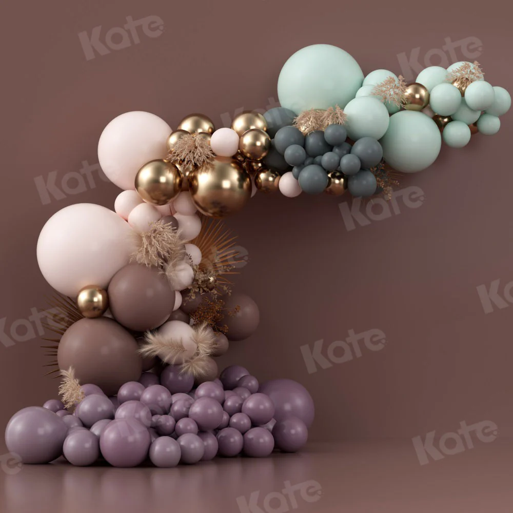 Kate Birthday Boho Balloons Backdrop Designed by Uta Mueller Photography - Image 2