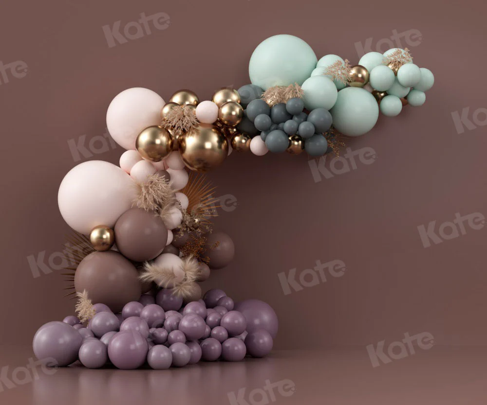 Kate Birthday Boho Balloons Backdrop Designed by Uta Mueller Photography - Image 3