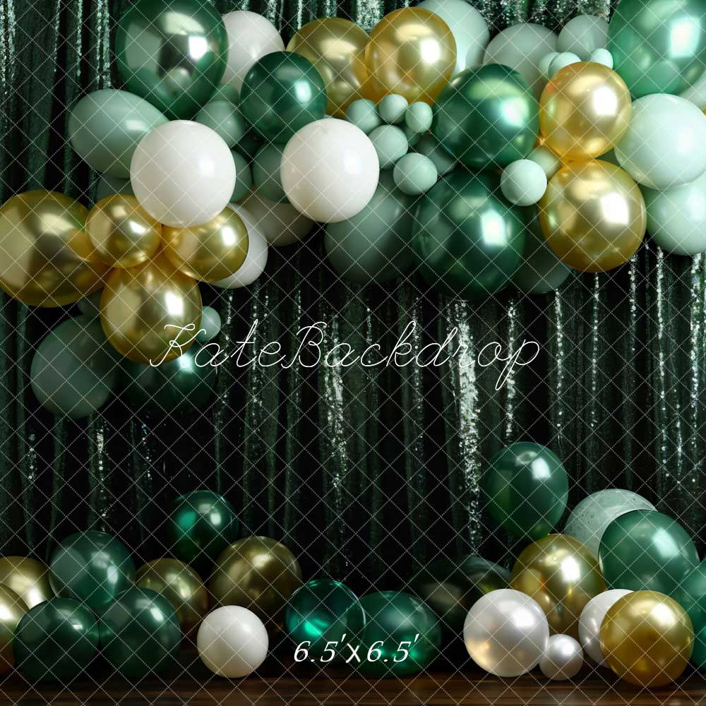 Kate Birthday Green Balloon Wall Backdrop Designed by Chain Photography - Image 2