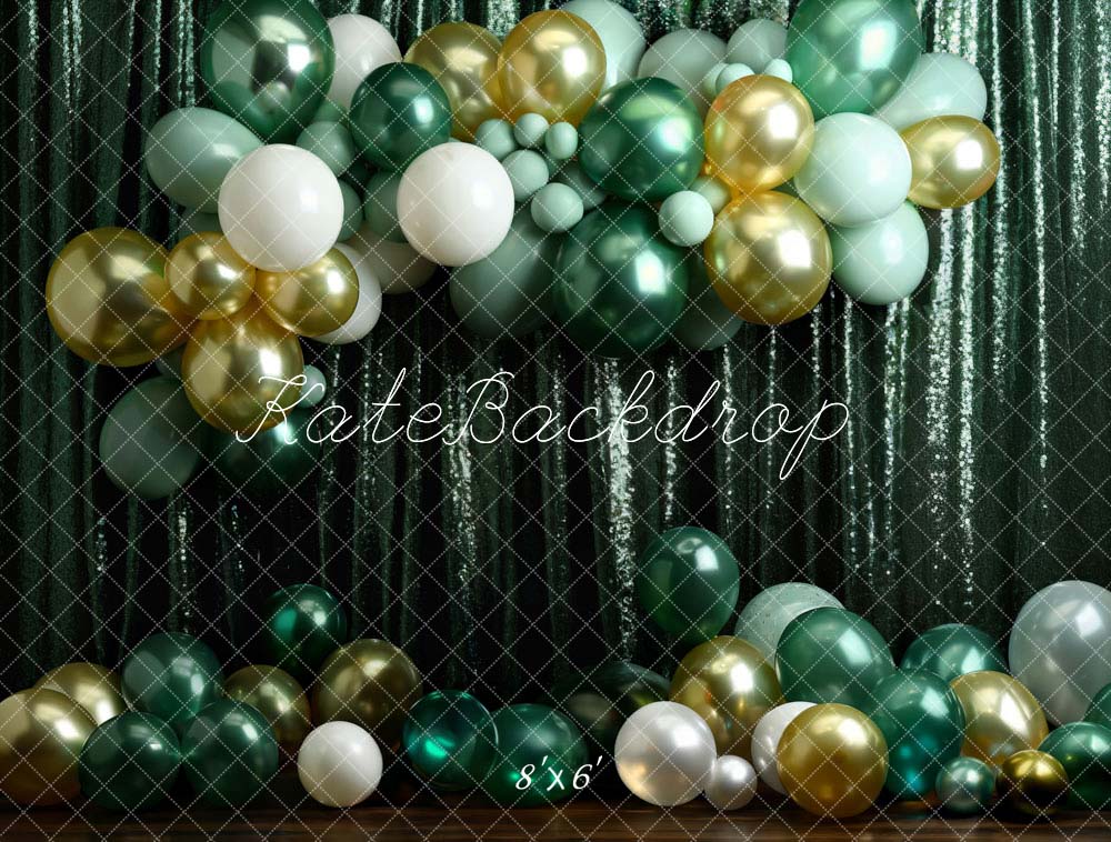 Kate Birthday Green Balloon Wall Backdrop Designed by Chain Photography - Image 3