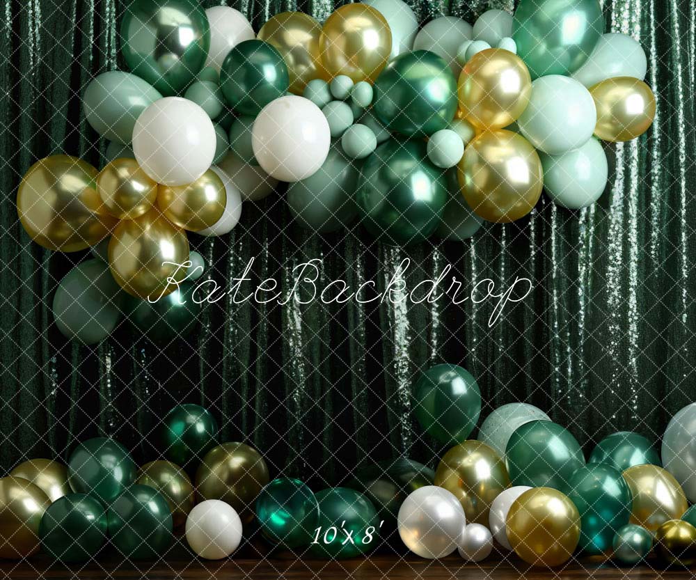 Kate Birthday Green Balloon Wall Backdrop Designed by Chain Photography - Image 4