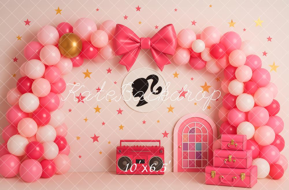 Kate Birthday Pink Balloon Arch Backdrop Designed by Patty Robert - Image 5