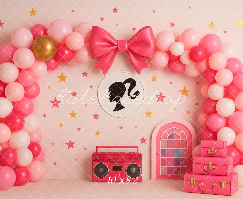 Kate Birthday Pink Balloon Arch Backdrop Designed by Patty Robert - Image 6