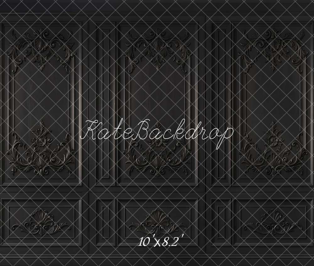 Kate Black Ornate Vintage Wall Fleece Backdrop Designed by Kate Image - Image 3