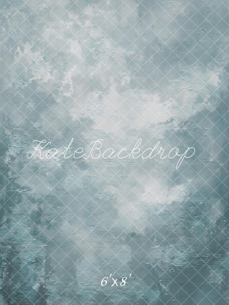 Kate Blue Abstract Texture Fleece Backdrop Designed by GQ
