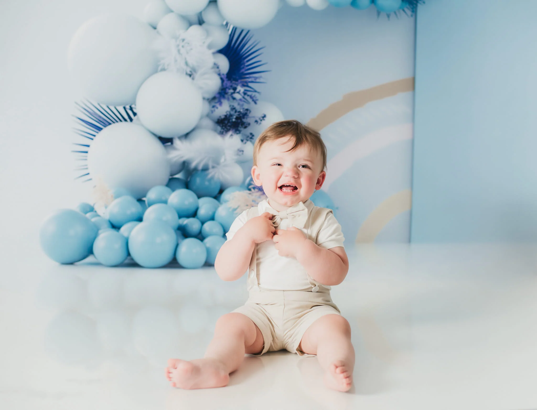 Kate Blue Boho Balloons Backdrop Designed by Uta Mueller Photography - Image 10