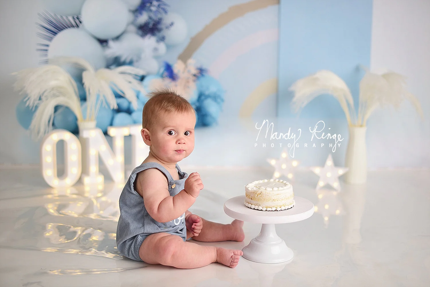Kate Blue Boho Balloons Backdrop Designed by Uta Mueller Photography - Image 11