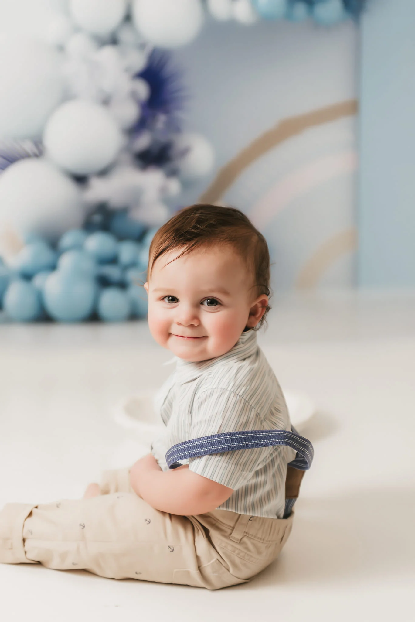 Kate Blue Boho Balloons Backdrop Designed by Uta Mueller Photography - Image 12