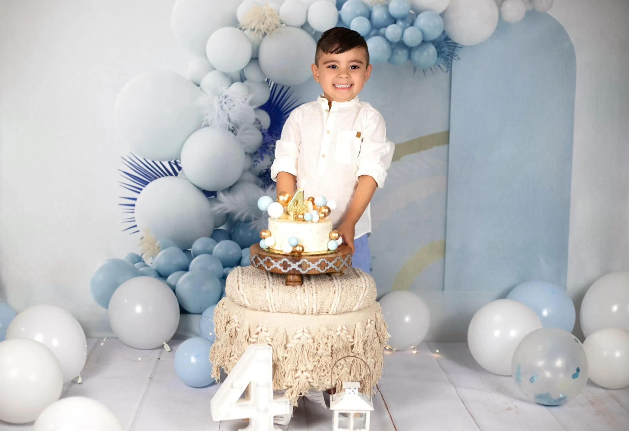 Kate Blue Boho Balloons Backdrop Designed by Uta Mueller Photography - Image 14