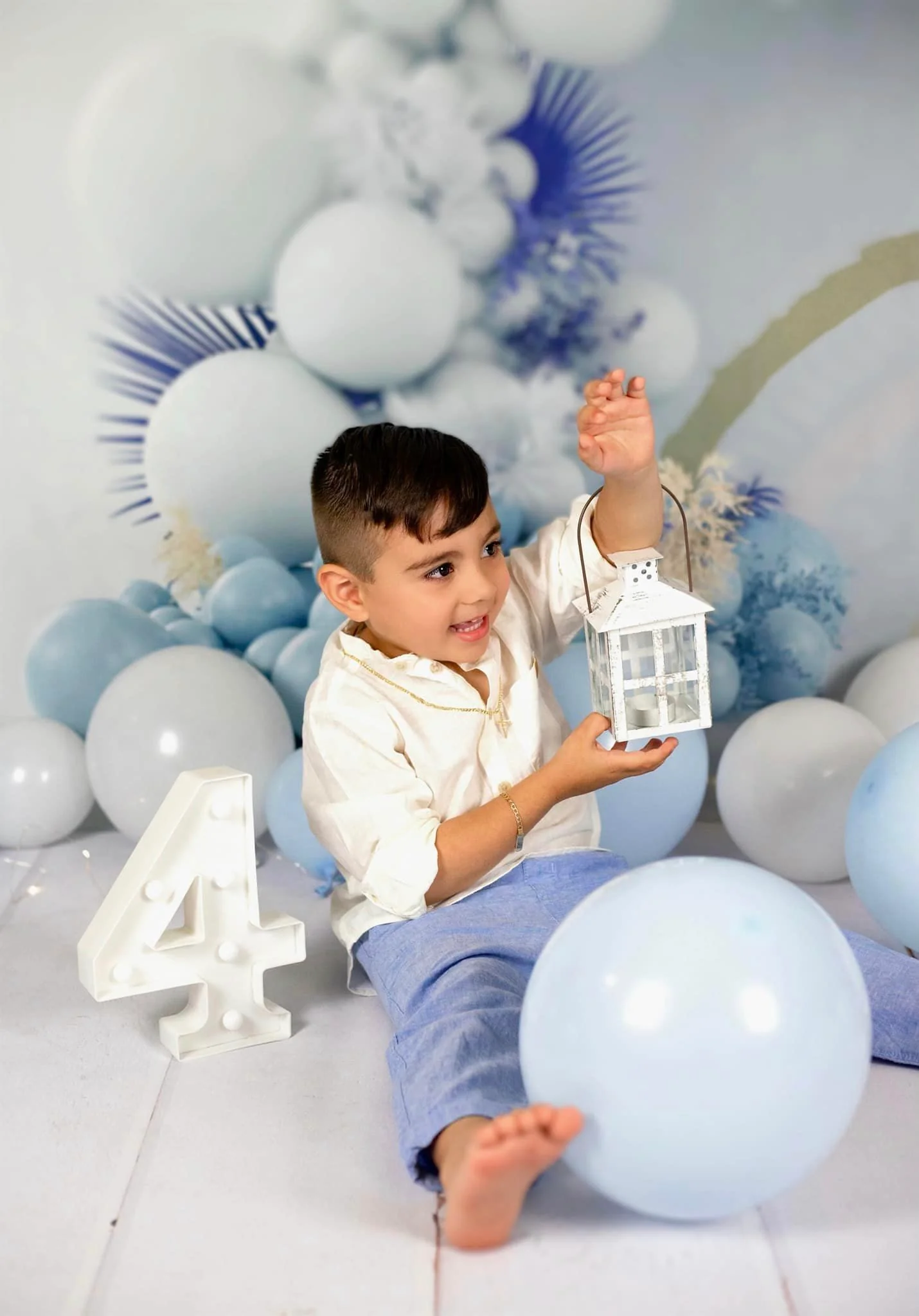 Kate Blue Boho Balloons Backdrop Designed by Uta Mueller Photography - Image 15