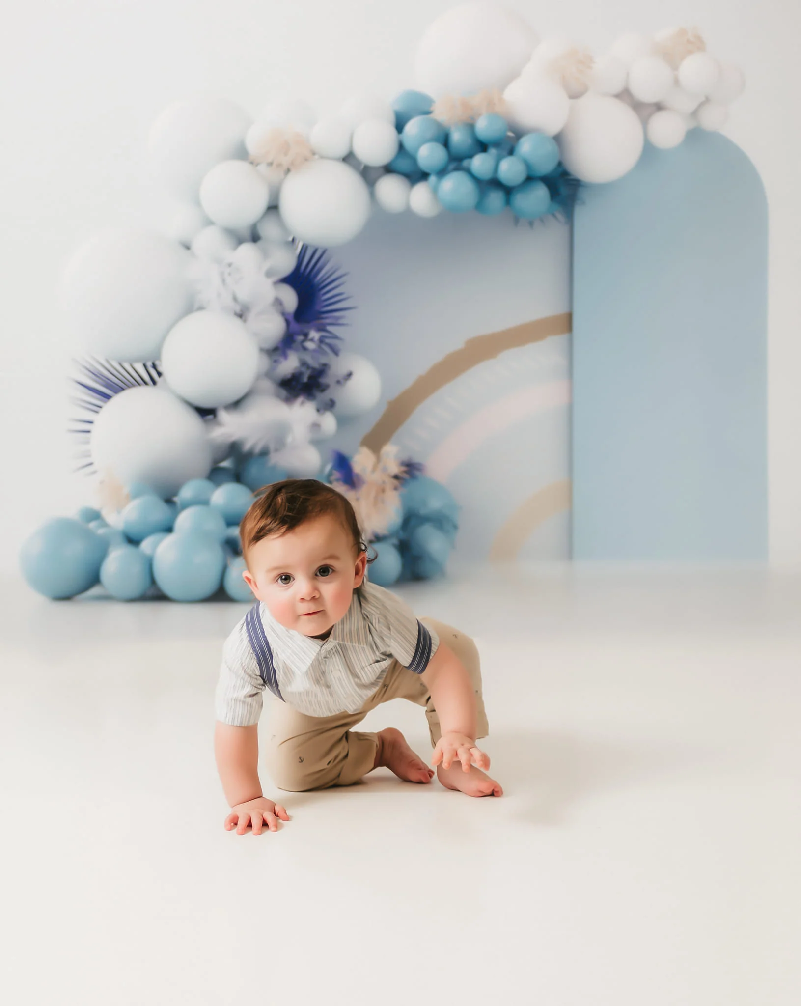 Kate Blue Boho Balloons Backdrop Designed by Uta Mueller Photography - Image 6