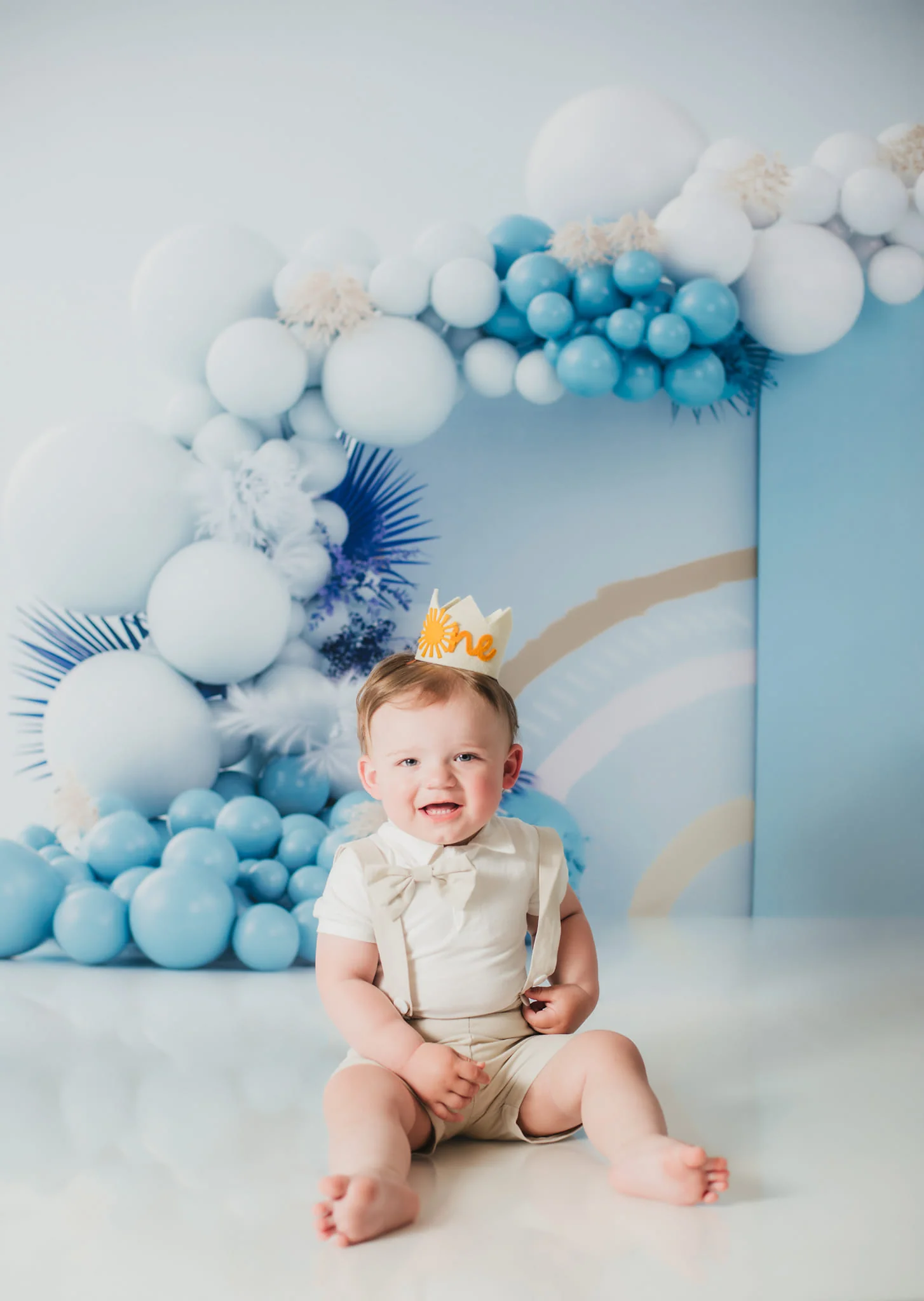 Kate Blue Boho Balloons Backdrop Designed by Uta Mueller Photography - Image 9