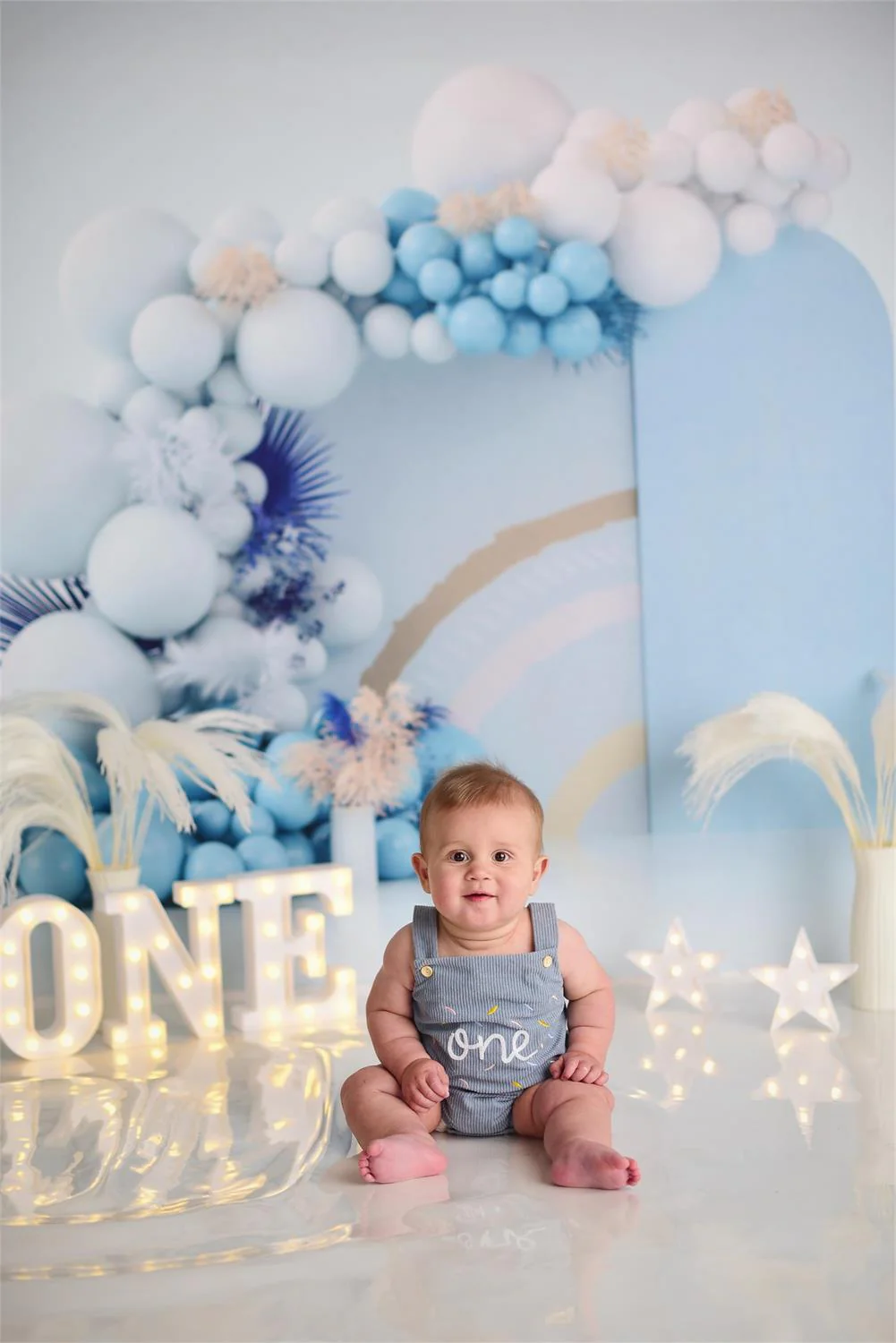 Kate Blue Boho Cake Smash Photo Kit - Image 4