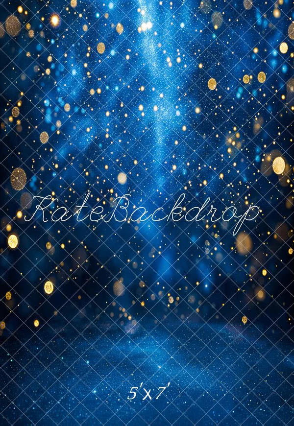 Kate Blue Bokeh Glitter Backdrop Designed by Emetselch - Image 2
