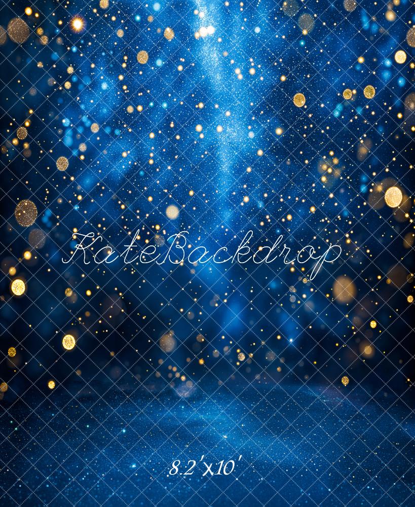 Kate Blue Bokeh Glitter Backdrop Designed by Emetselch - Image 6