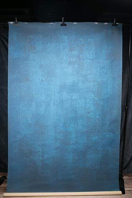Kate Blue Color Abstract Texture Spray Painted Backdrops - Image 3
