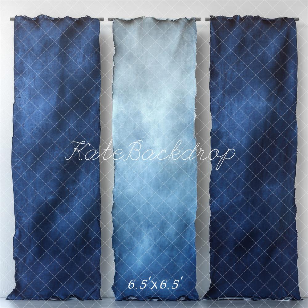 Kate Blue Gradient Fabric Wall Backdrop Designed by Mini MakeBelieve - Image 2