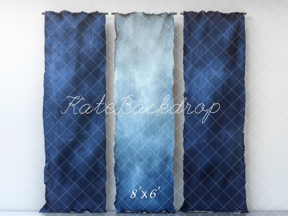 Kate Blue Gradient Fabric Wall Backdrop Designed by Mini MakeBelieve - Image 3