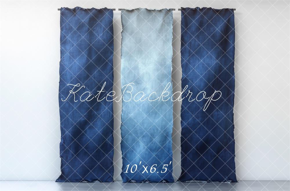 Kate Blue Gradient Fabric Wall Backdrop Designed by Mini MakeBelieve - Image 4