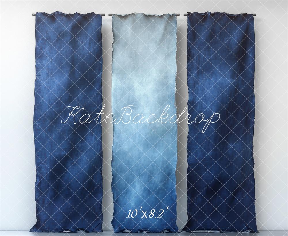 Kate Blue Gradient Fabric Wall Backdrop Designed by Mini MakeBelieve - Image 5